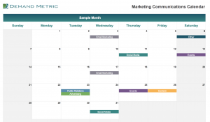 Marketing Communications Calendar 2021