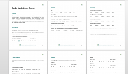 Social Media Survey - Survey Template