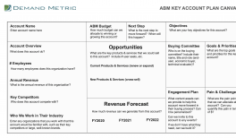 ABM Key Account Plan Canvas Template