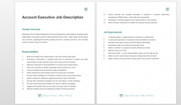 Inside Sales Manager Job Description | Demand Metric