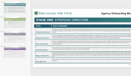 Agency Onboarding Checklist Demand Metric