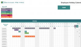 Employee Holiday Calendar 2019 | Demand Metric