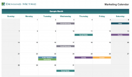 Advertising Calendar Budget Template 2020 Demand Metric
