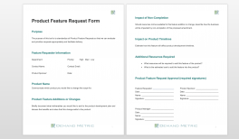 product roadmap template demand