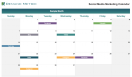 Verwonderlijk Social Media Marketing Calendar 2019 | Demand Metric NU-31
