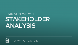 Examine Buy-In with Stakeholder Analysis