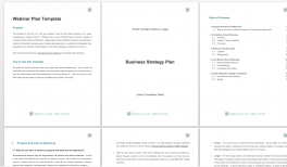 webinar template plan program playbook smart project demandmetric