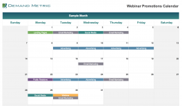 demand generation playbook webinar calendar program promotions demandmetric